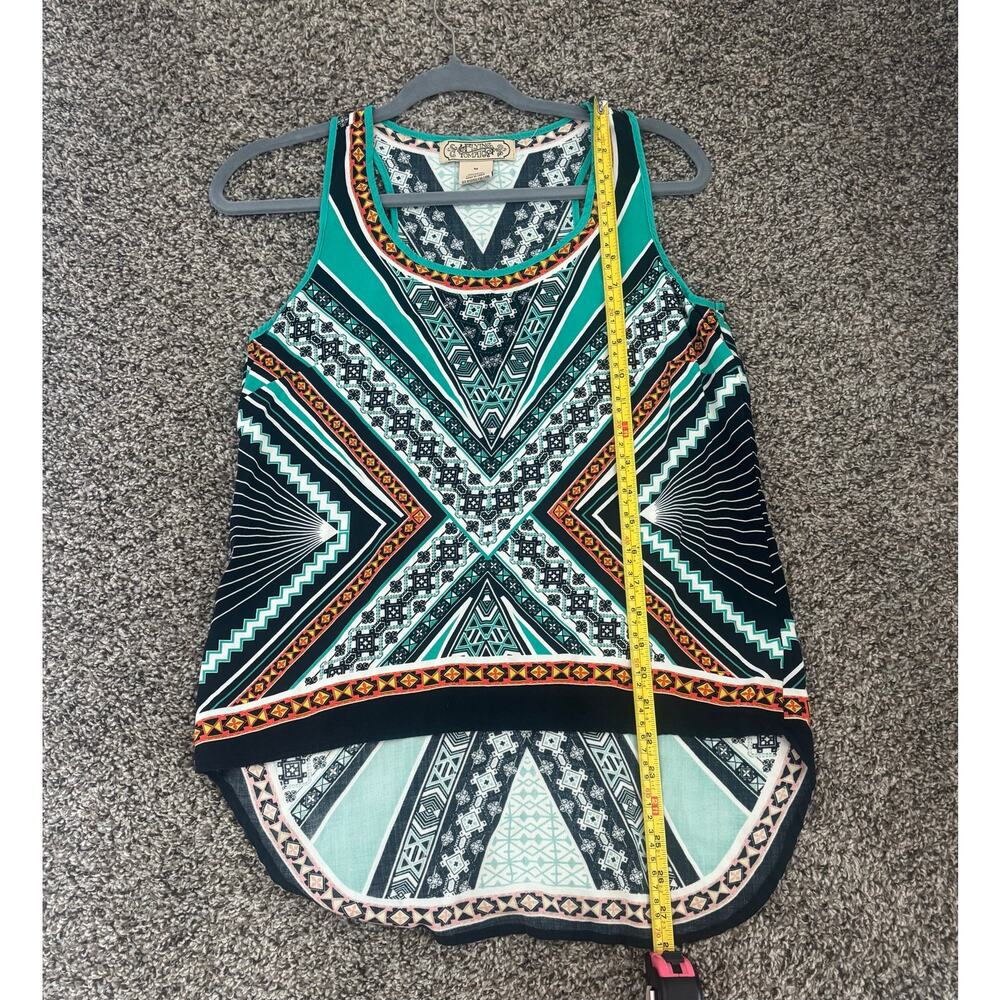 Flying Tomato Boho Tank Top Womens Medium Tribal Aztec Sleeveless Festival - Picture 5 of 5